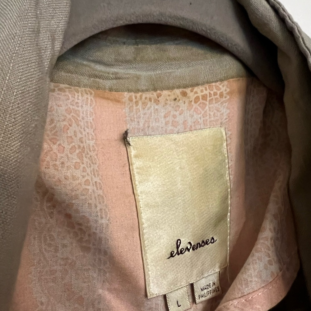 Anthropologie L Elevenses khaki utility vest - Picture 5 of 6